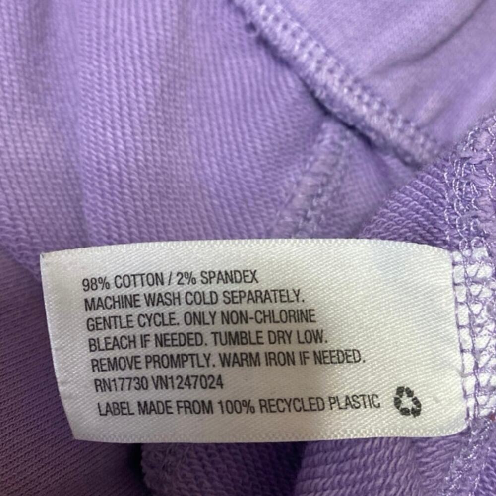 Joy Lab Women's Purple Drawstring Acid Wash Activewear Lounge Sweat Shorts M - Picture 7 of 7